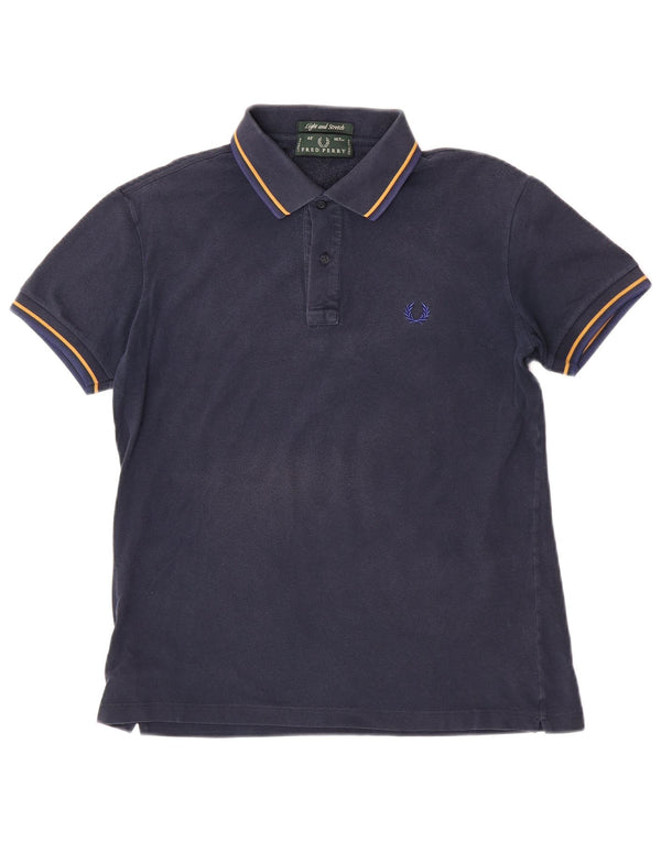 Fred Perry Herre let og stræk poloshirt Medium marineblå bomuld