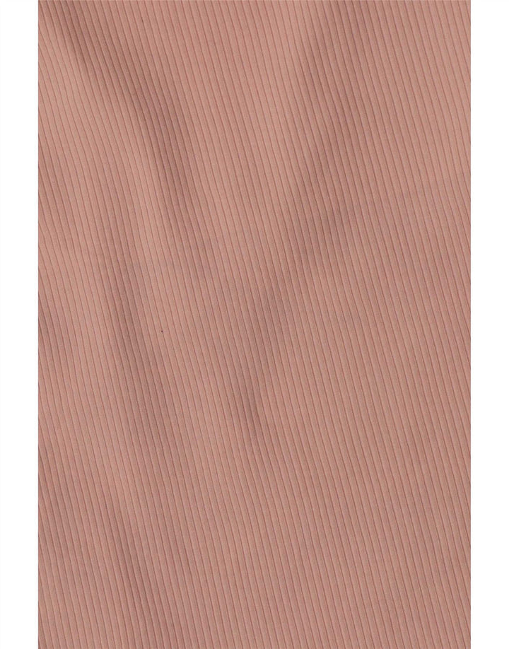 Topshop Dame Crop Top Langærmet UK 12 Medium Pink Bomuld