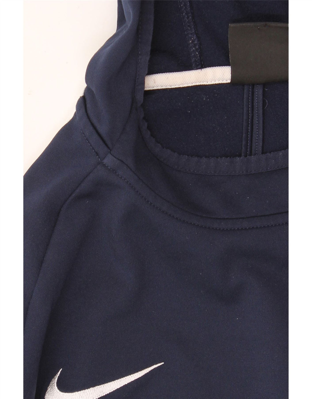 Nike Dri Fit hættetrøje til mænd, lille marineblå colourblock polyester