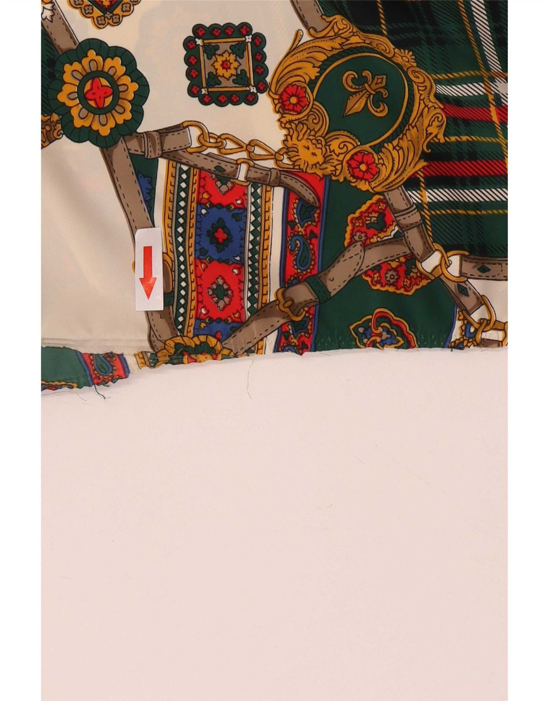 Vintage Dame Pullover Shirt Bluse UK 16 Large Multicolored Floral