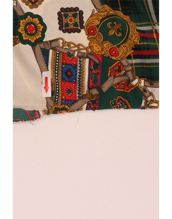 Vintage Dame Pullover Shirt Bluse UK 16 Large Multicolored Floral