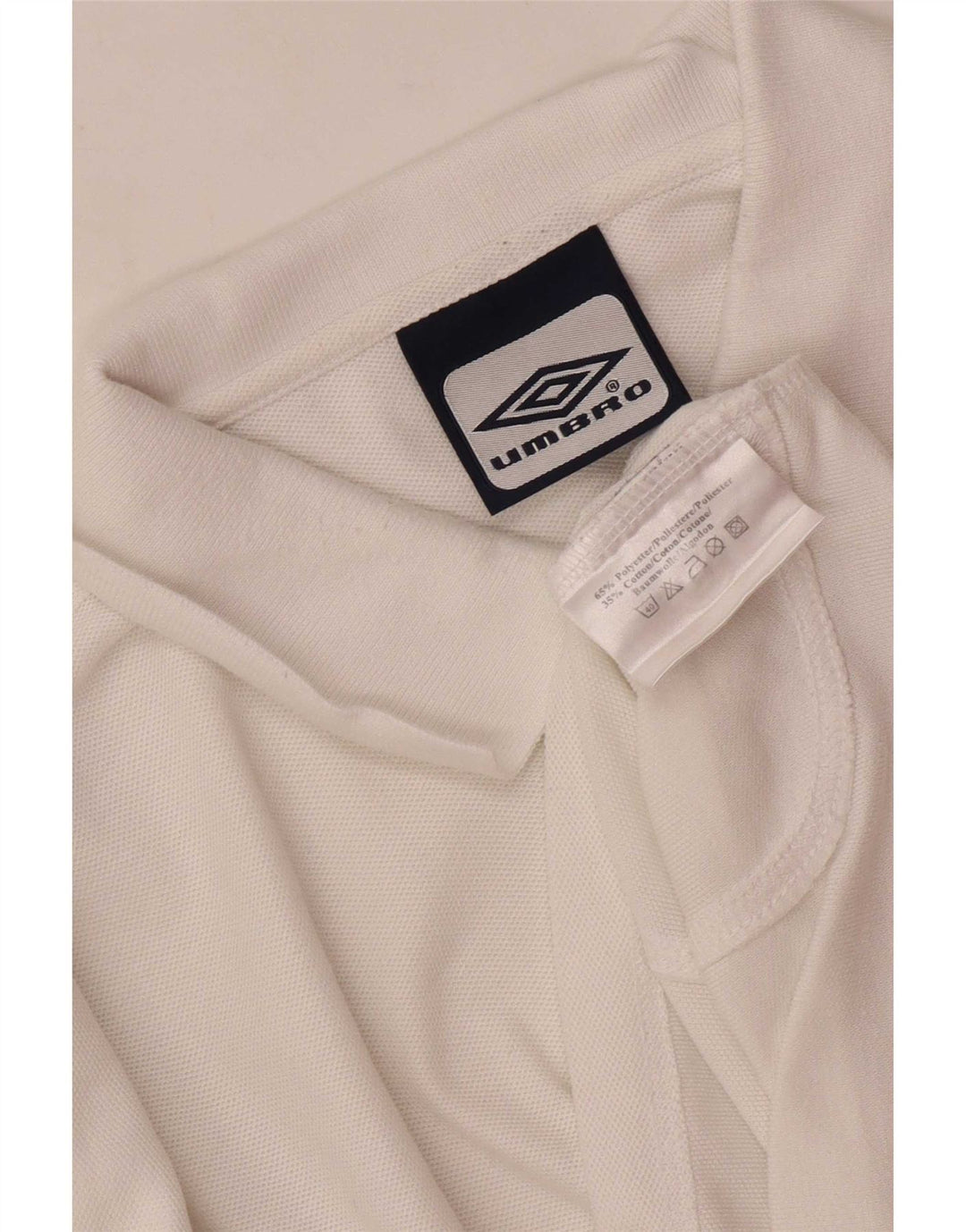 Umbro Herre Polo Shirt Stor Hvid Polyester Sports