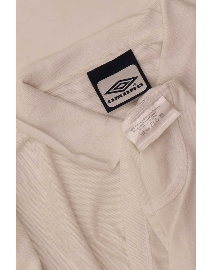 Umbro Herre Polo Shirt Stor Hvid Polyester Sports