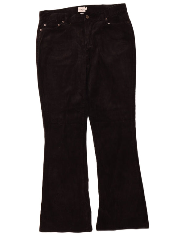 Calvin Klein Dame fløjlsbukser US 13 Large W34 L32 Sort Bomuld
