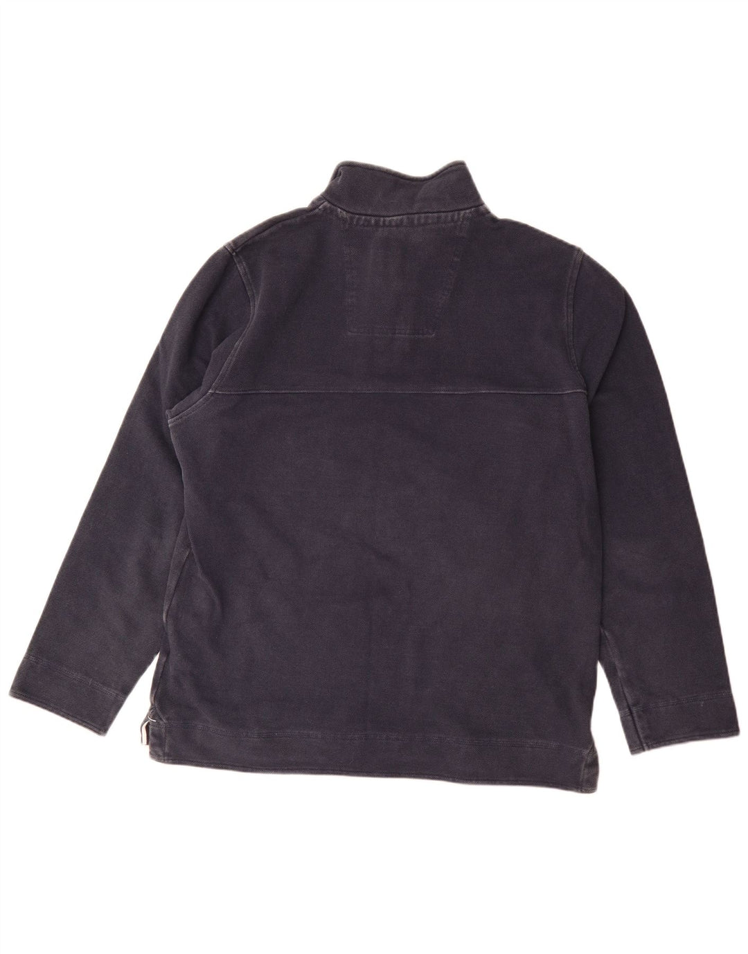 Besætningstøj Herre Zip Neck Sweatshirt Jumper Medium Navyblå Bomuld