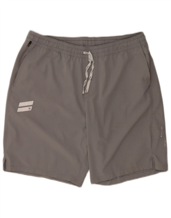 Hurley Badeshorts til mænd, store grå polyester
