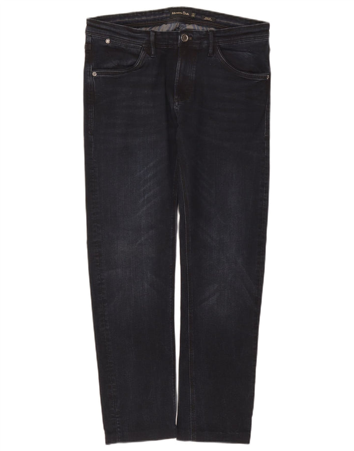 Massimo Dutti Herre Slim Jeans EU 40 Medium W31 L28 Marineblå Bomuld