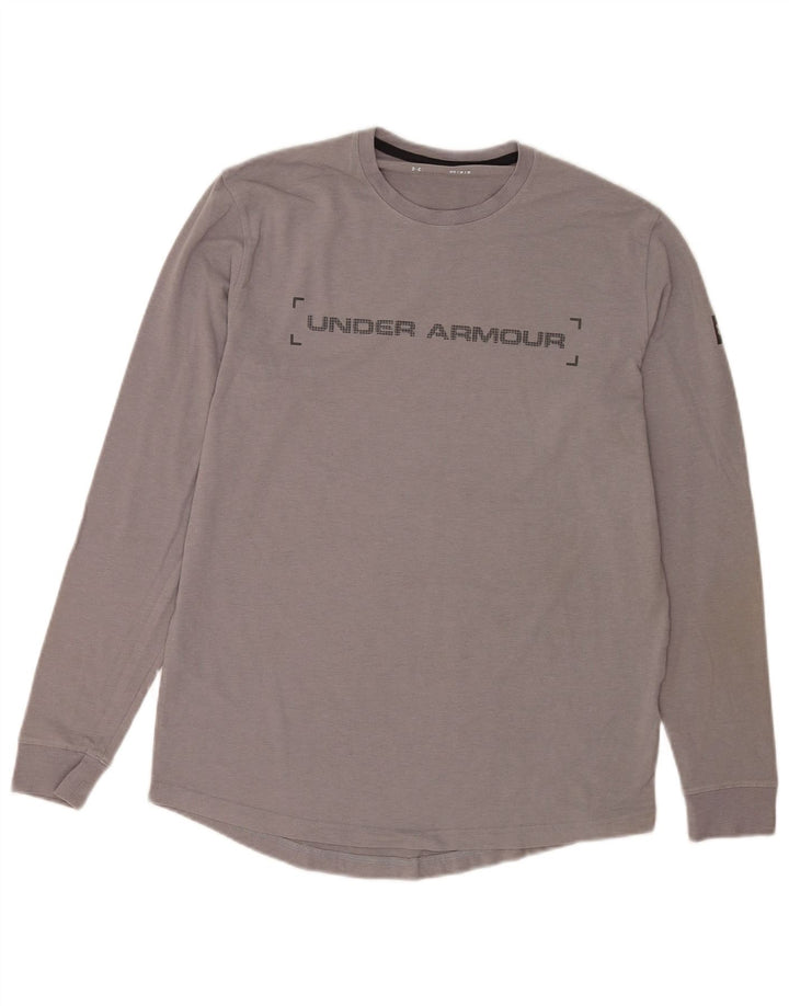 Under Armour Herre grafisk top Langærmet mellemgrå