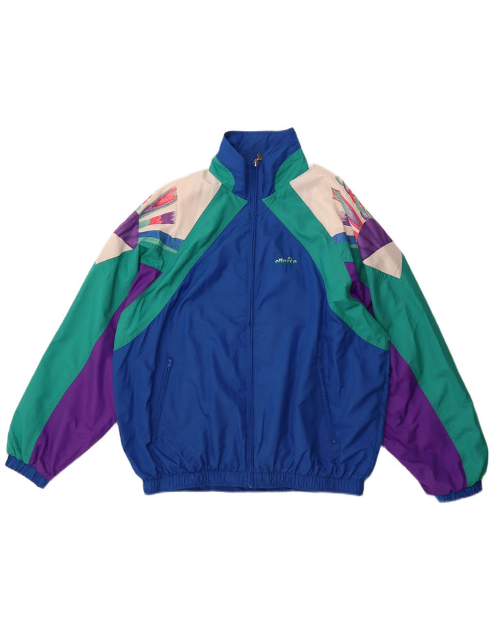 Ellesse Herre Loose Fit Full Tracksuit IT 48 Medium Blue Colourblock