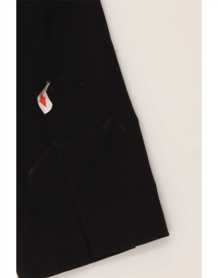Marks & Spencer Dame 1 Knap Blazer Jakke UK 12 Medium Sort Polyester
