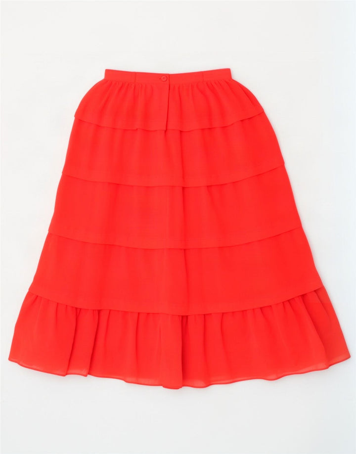 Jean Claude Dame Tiered Nederdel EU 36 Small W26 Rød Polyester