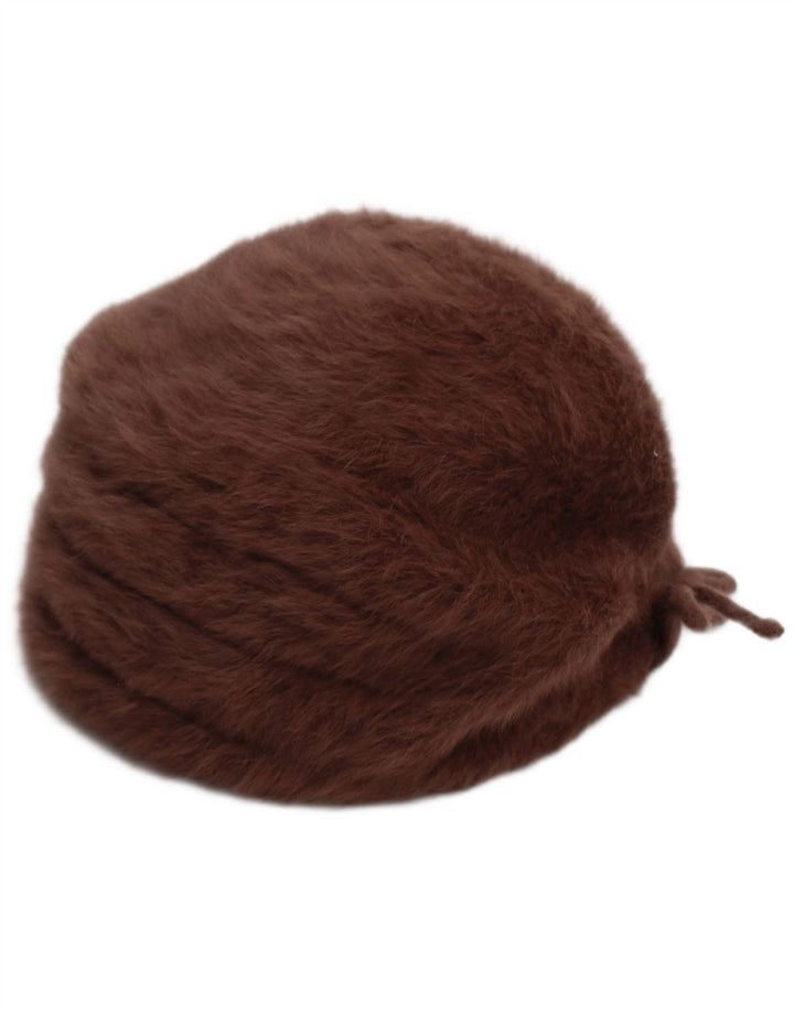 Kangol hue i imiteret pels til kvinder, medium brun
