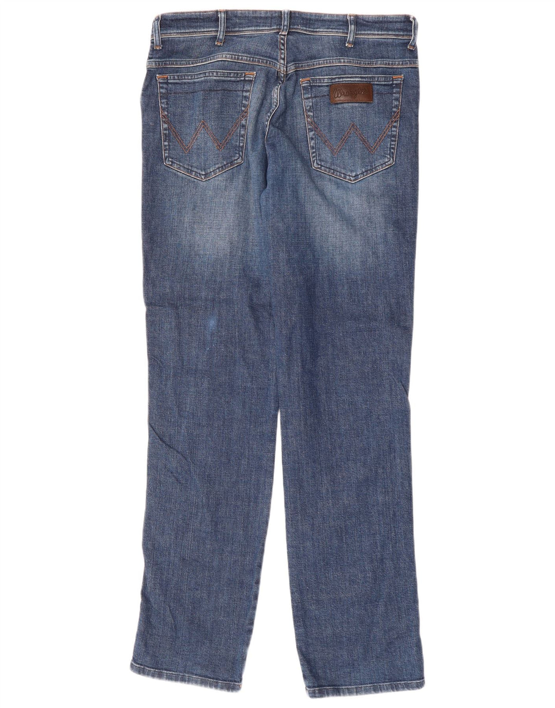 Wrangler Herre Texas Straight Jeans W36 L34 Blå Bomuld