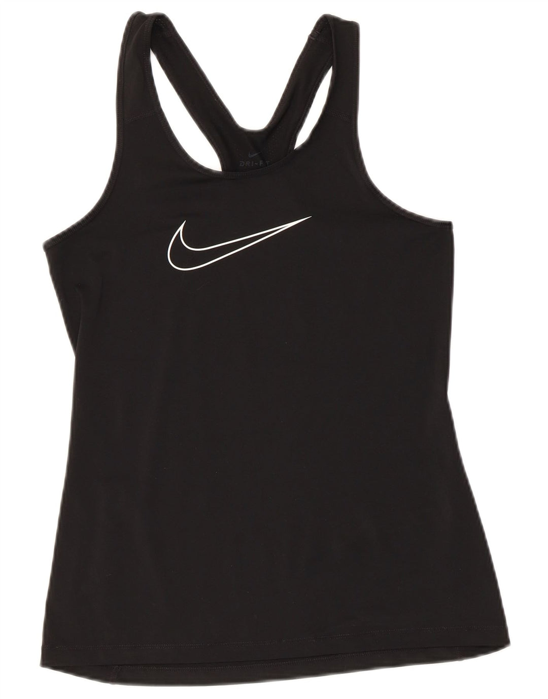 Nike Dame Grafisk Vest Top UK 10 Small Black Polyester
