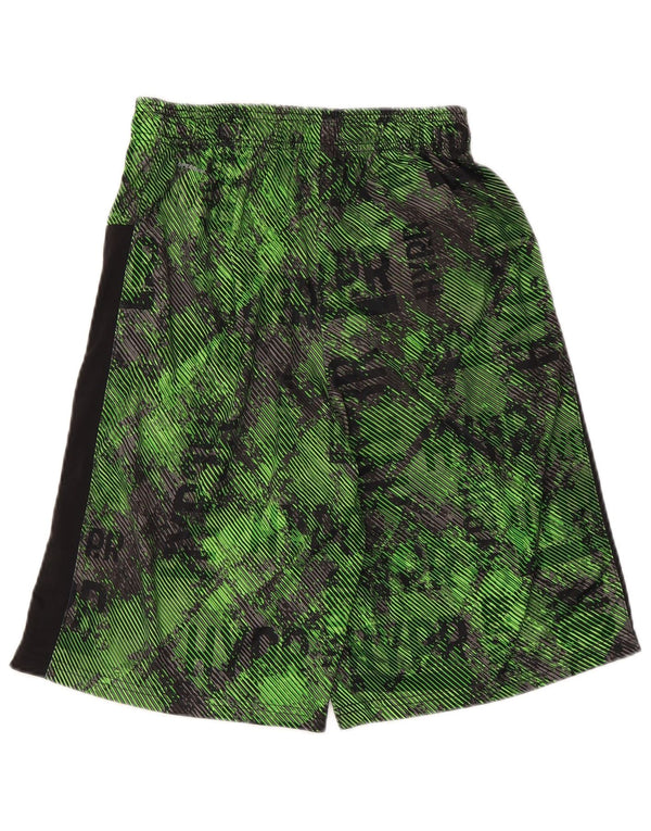Reebok Herre Sportshorts Store Grønne Geometriske Polyester Sports