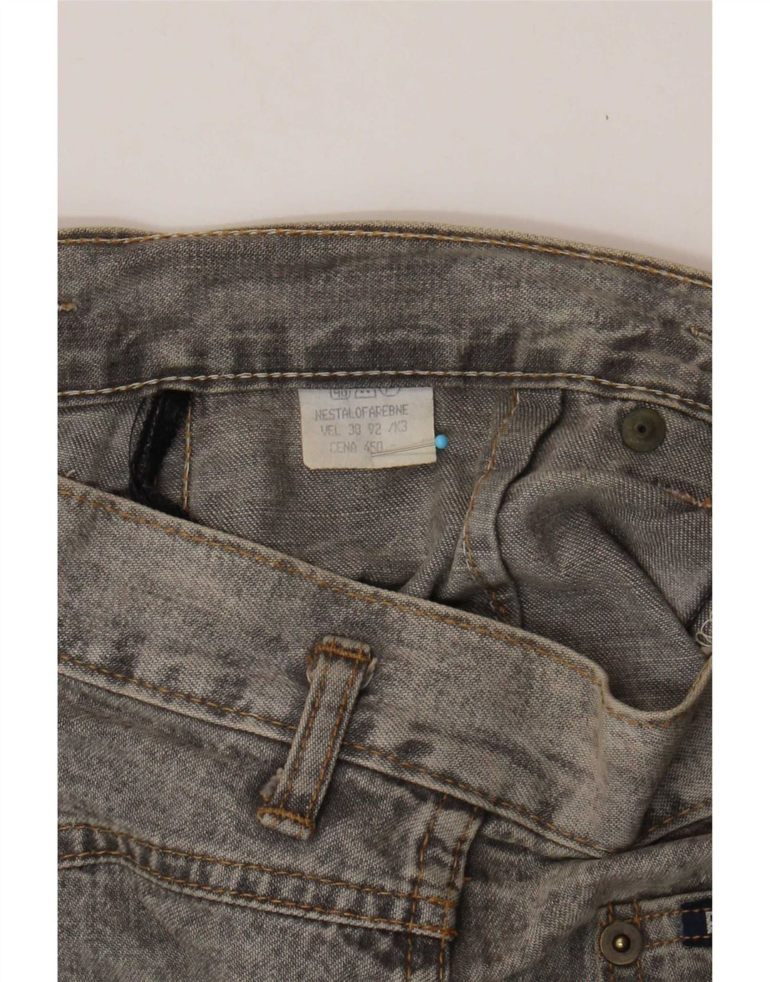 Vintage denimnederdel til kvinder W28 mellemgrå