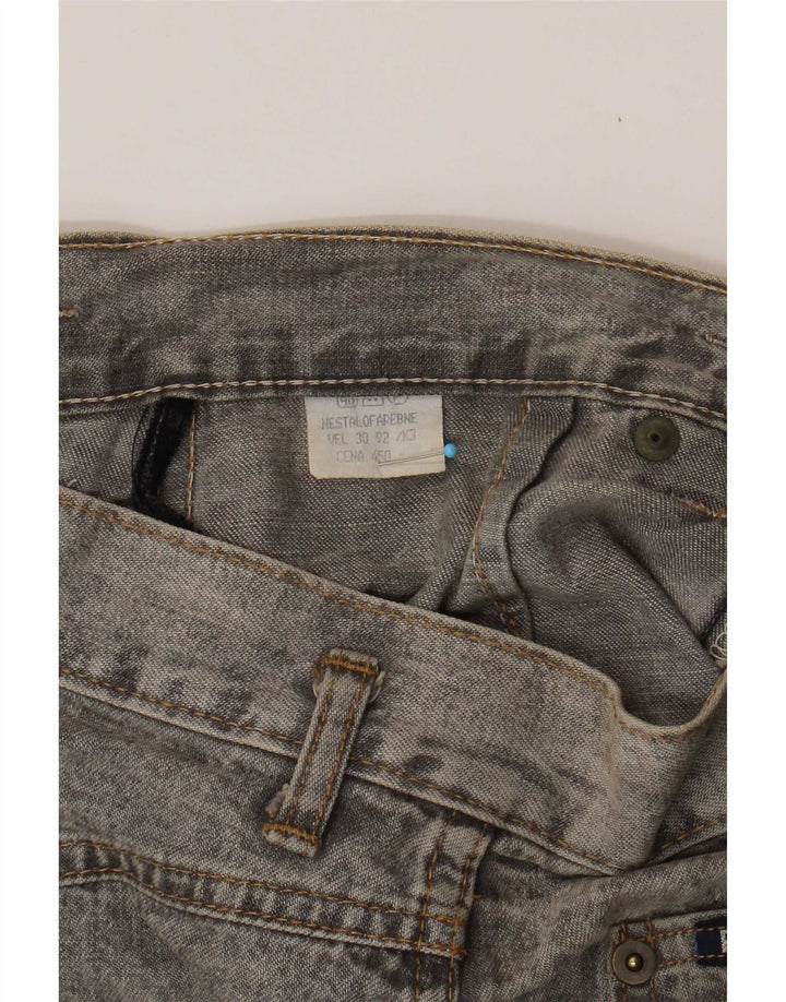 Vintage denimnederdel til kvinder W28 mellemgrå