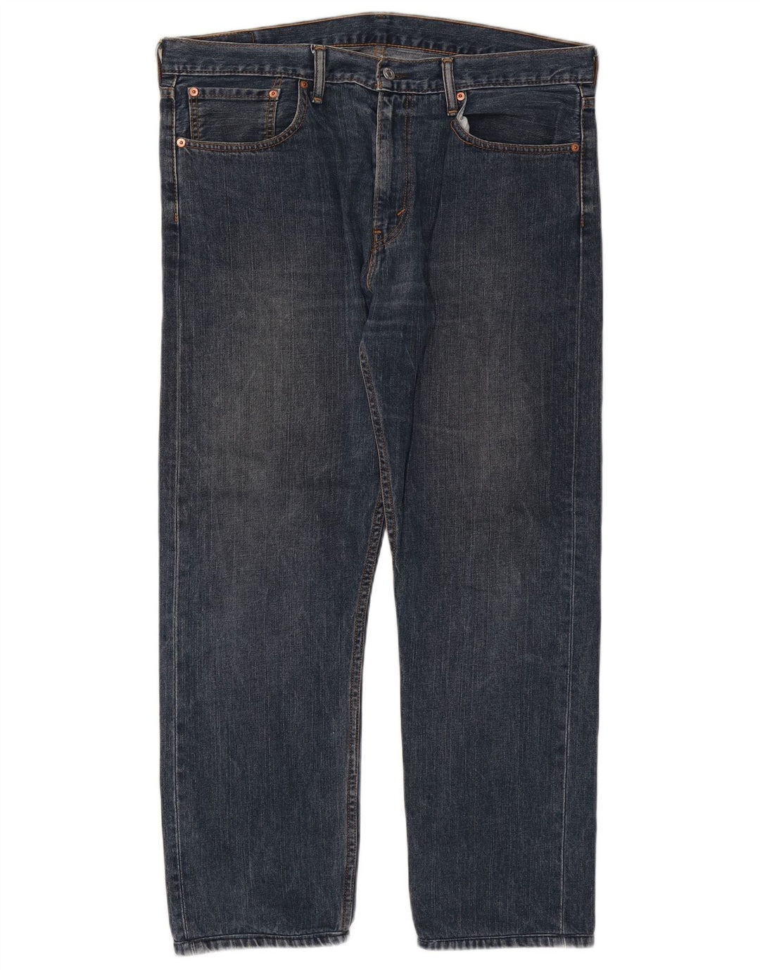 Levi's Herre 508 Straight Jeans W36 L29 Marineblå Bomuld