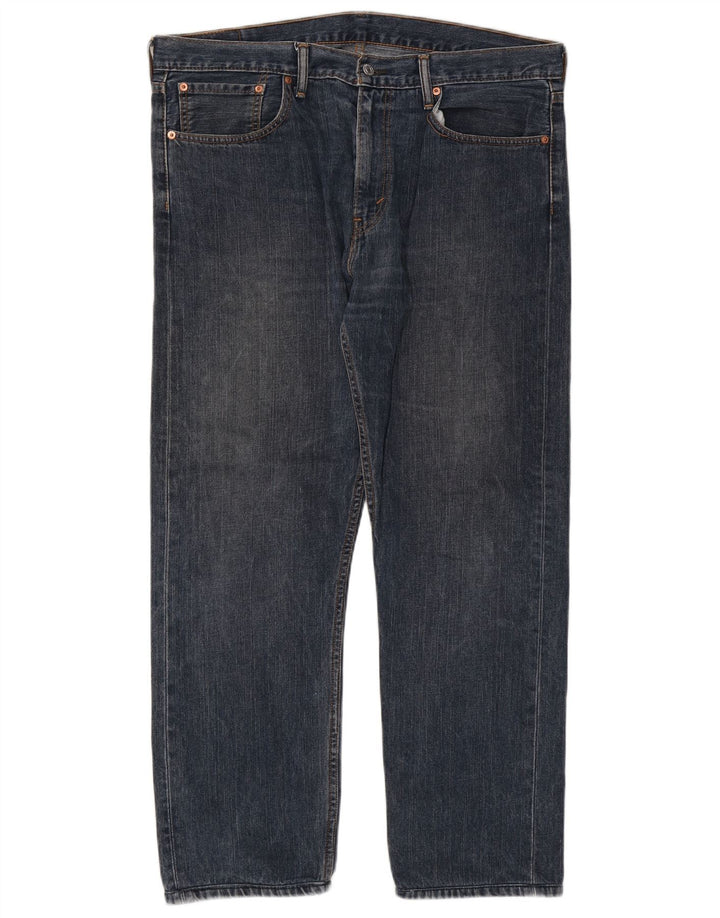 Levi's Herre 508 Straight Jeans W36 L29 Marineblå Bomuld