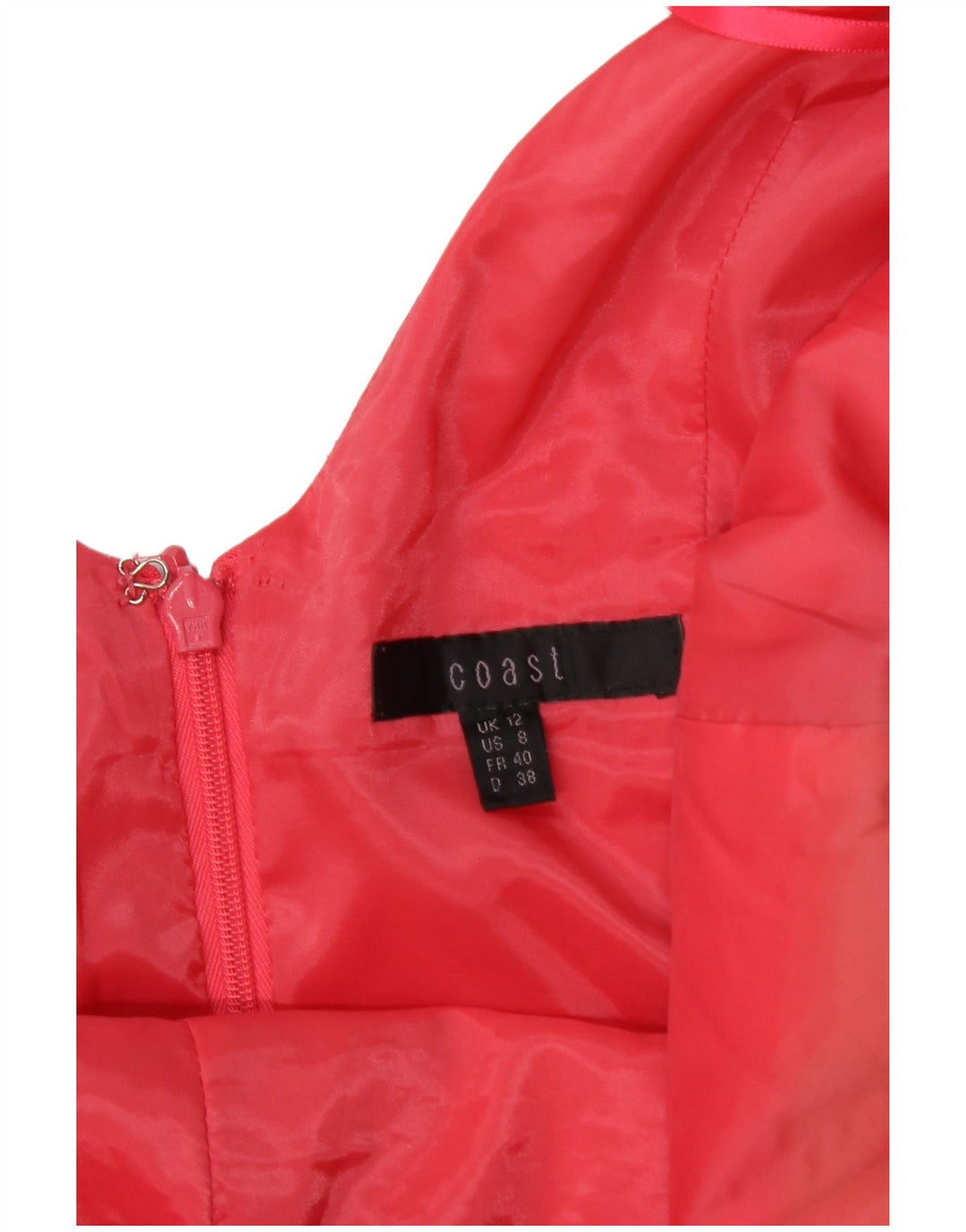 Coast Womens Ærmeløs Skede Kjole UK 12 Medium Pink Viscose