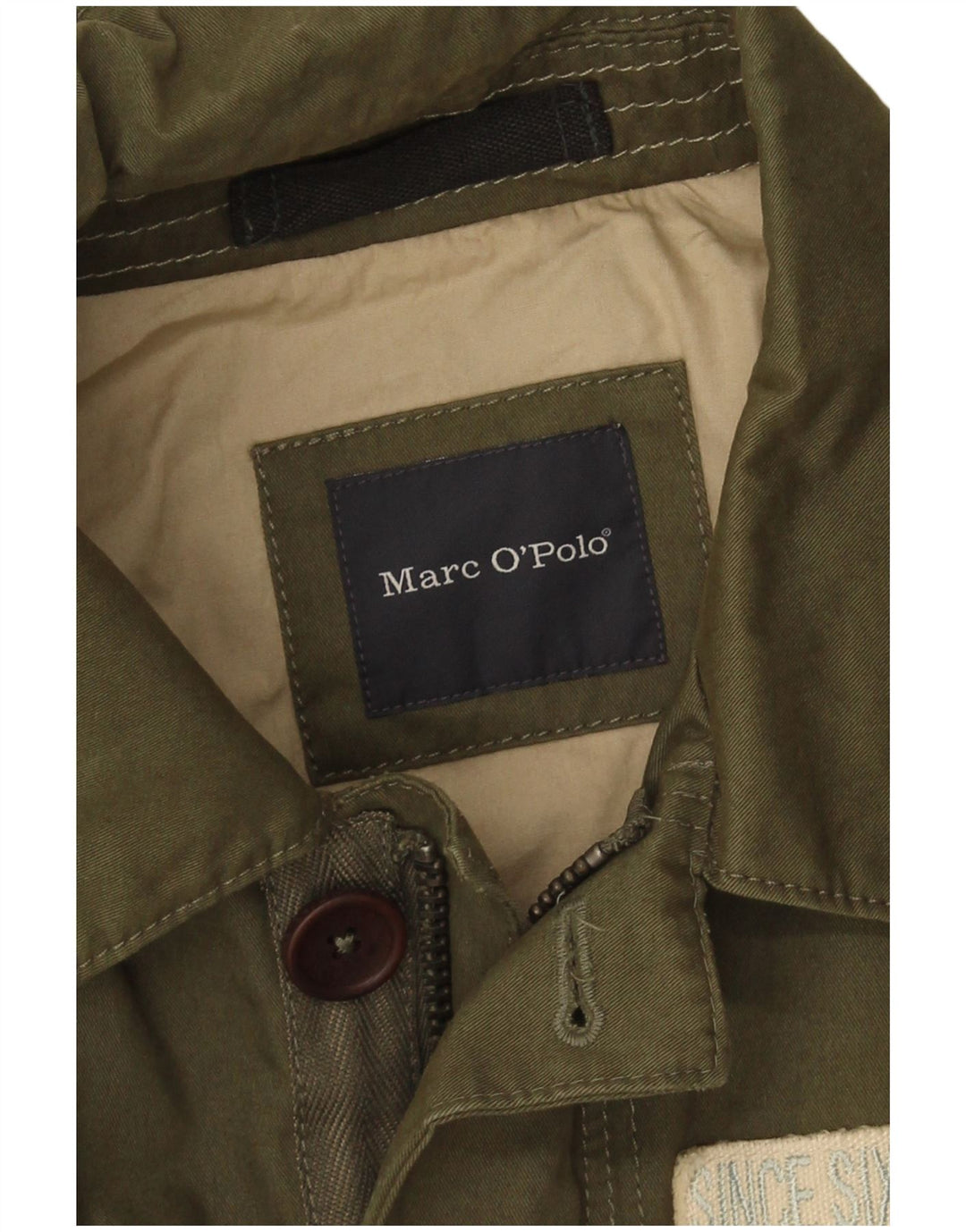 Marc O'Polo Herre Military Jacket UK 36 Small Green Army