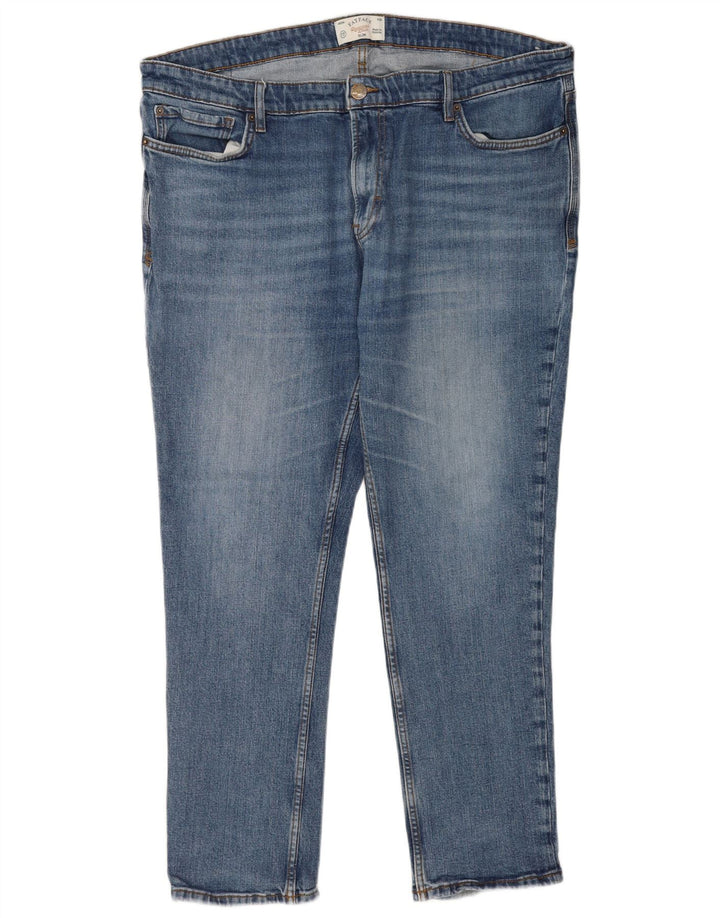 Fat Face Herre Slim Jeans W42 L28 Blå Bomuld