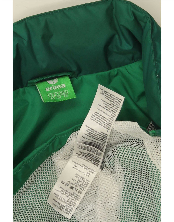 Erima Regnjakke med hætte til mænd UK 38 Medium Green Colourblock Polyamid