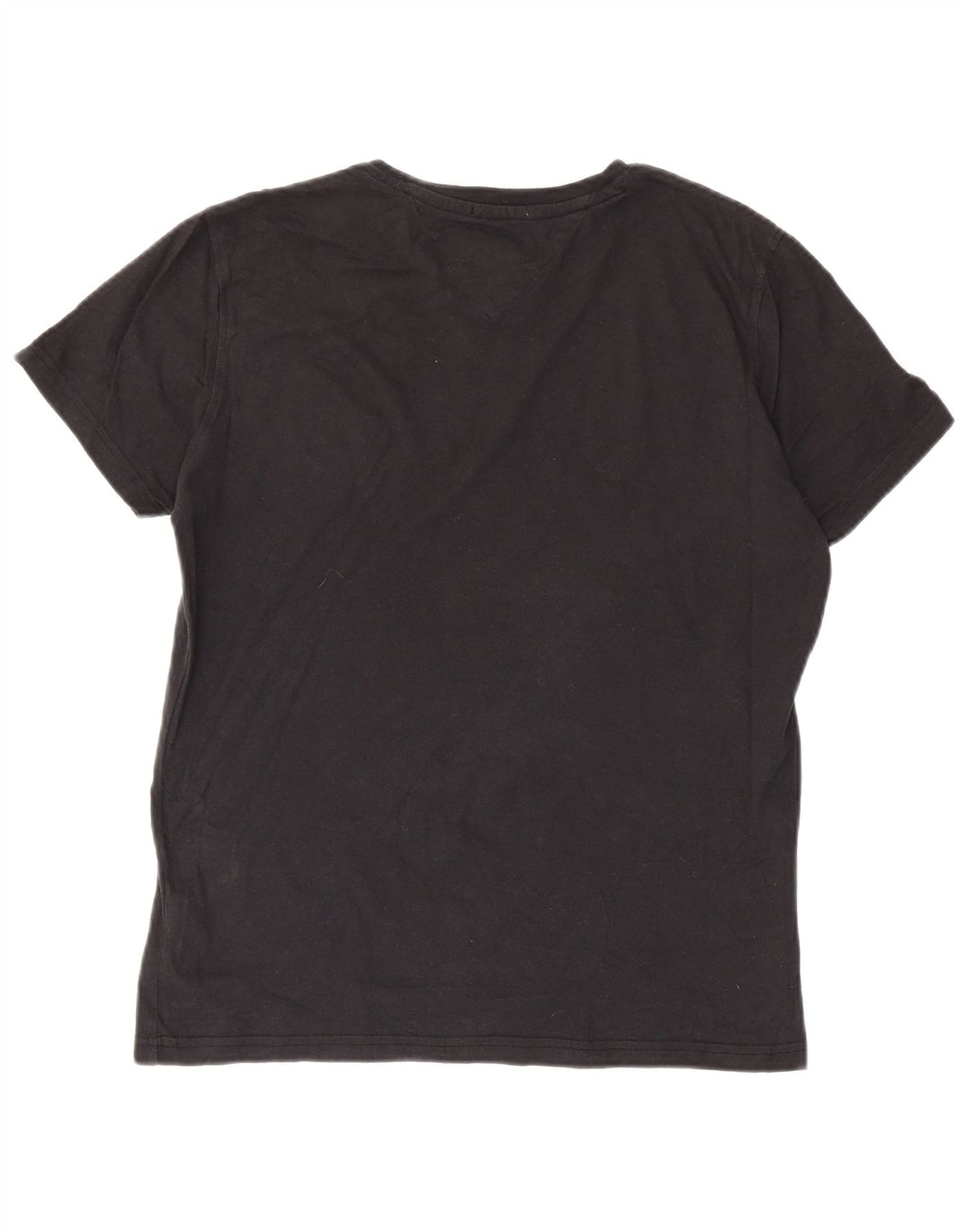 Tommy Hilfiger Herre T-Shirt Top Medium Sort Bomuld