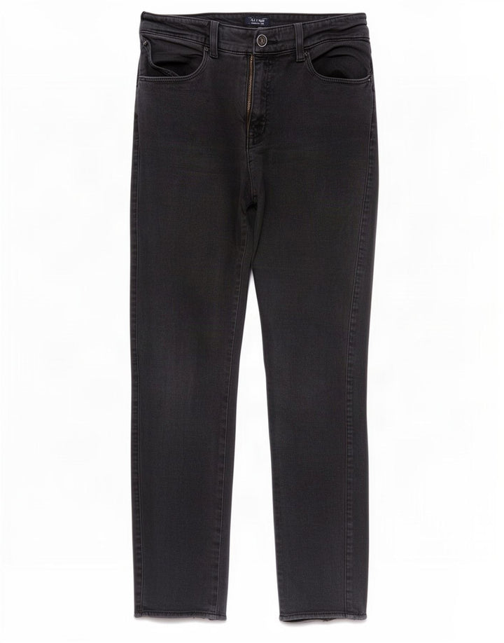 Armani Dame Slim Jeans W30 L28 Sort Bomuld
