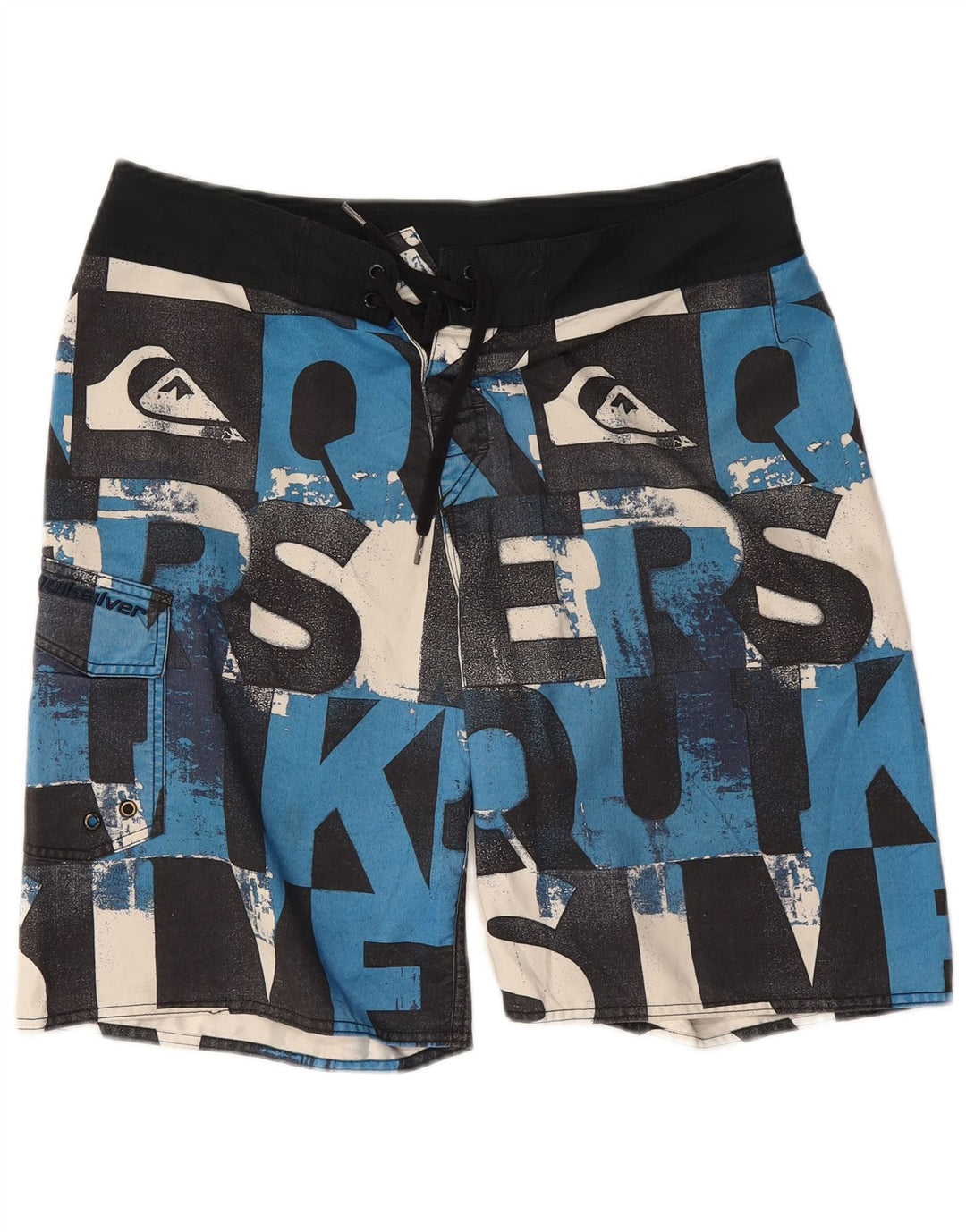 Quiksilver Herre grafiske badeshorts Stor sort polyester