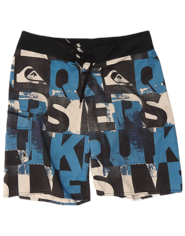 Quiksilver Herre grafiske badeshorts Stor sort polyester