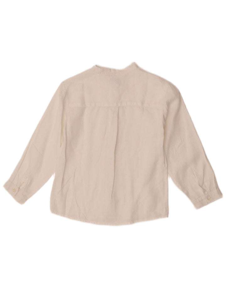 Monsoon drengeskjorte 7-8 år hvid linned