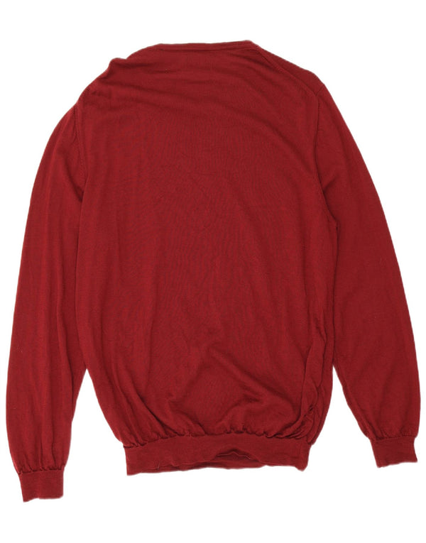 Gant Herre Boat Neck Jumper Sweater XL Burgundy Merino Wool