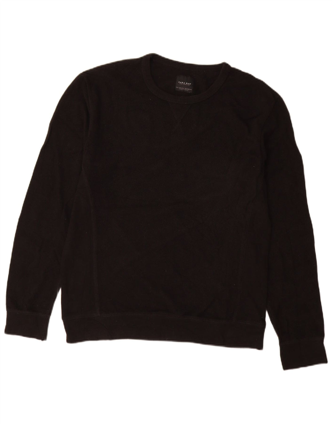 Zara Herre sweater med rund hals 2XL sort