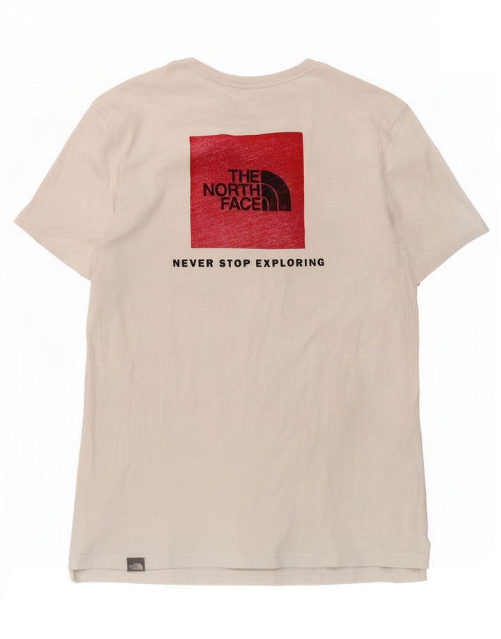 The North Face Herre grafisk T-shirt Top Medium Hvid Bomuld