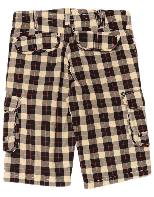 Vintage Herre Cargo Shorts W34 Stor sort ternet bomuld