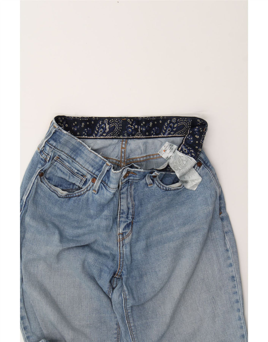 LEVI'S Womens Straight Jeans W29 L32 Blue Cotton Vintage Levi's and Second-Hand Levi's from Messina Hembry 