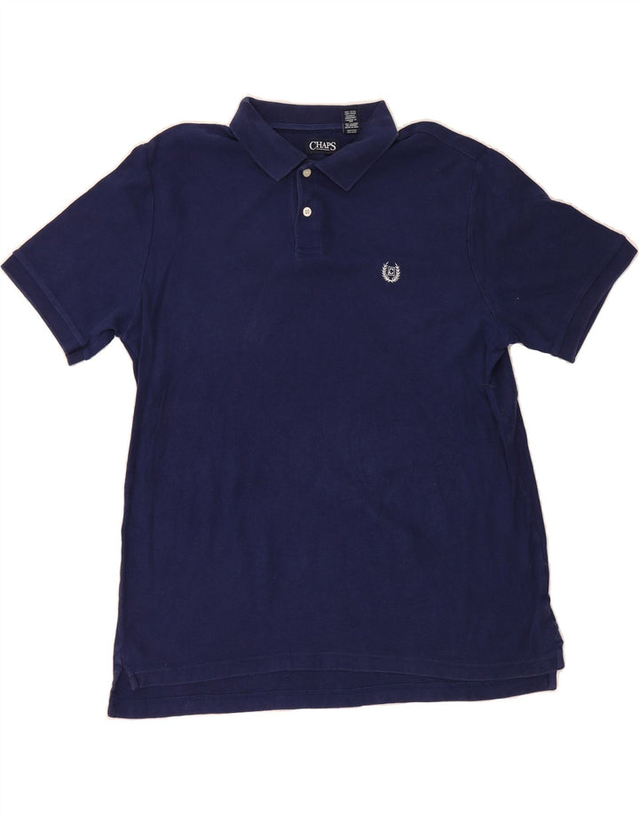 CHAPS Mens Polo Shirt Large Navy Blue Cotton Vintage Chaps and Second-Hand Chaps from Messina Hembry 
