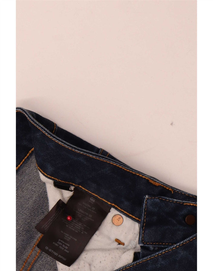 G-Star Slim Jeans til mænd W29 L32 Marineblå bomuld