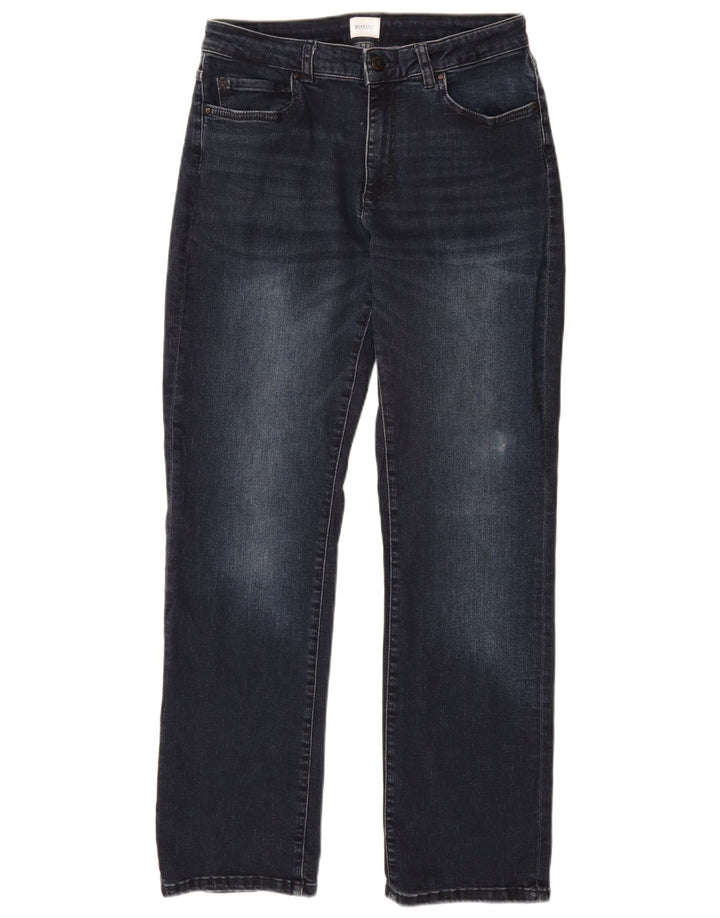 MUSTANG Dame Relaxed Fit Straight Jeans W32 L32 Marineblå Bomuld