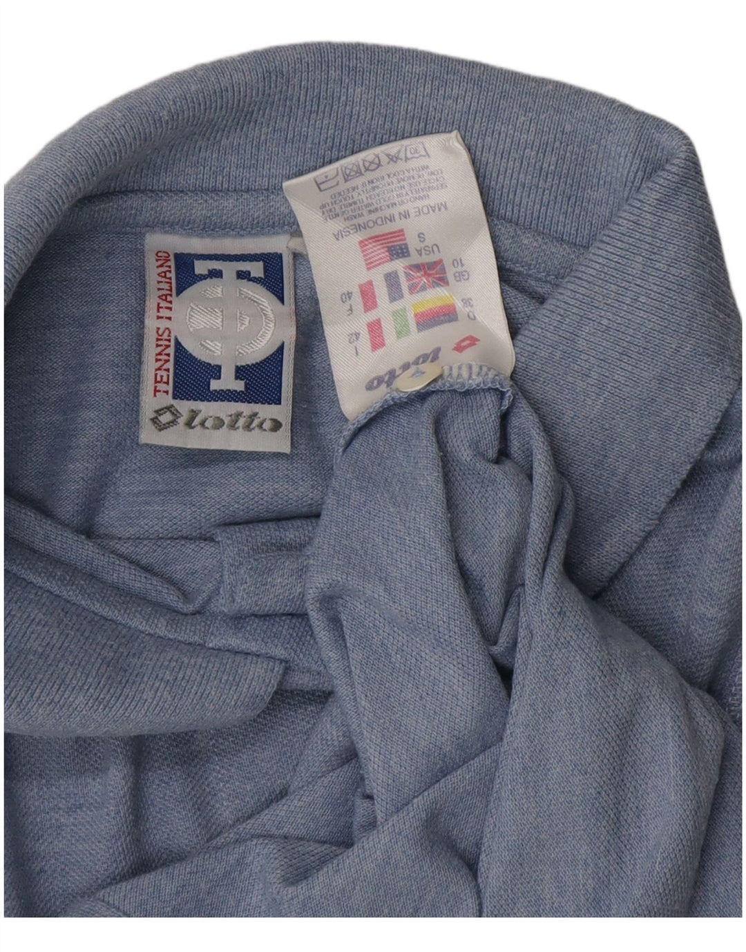 LOTTO Womens Crop ærmeløs skjortebluse UK 10 Small Blue Polyester