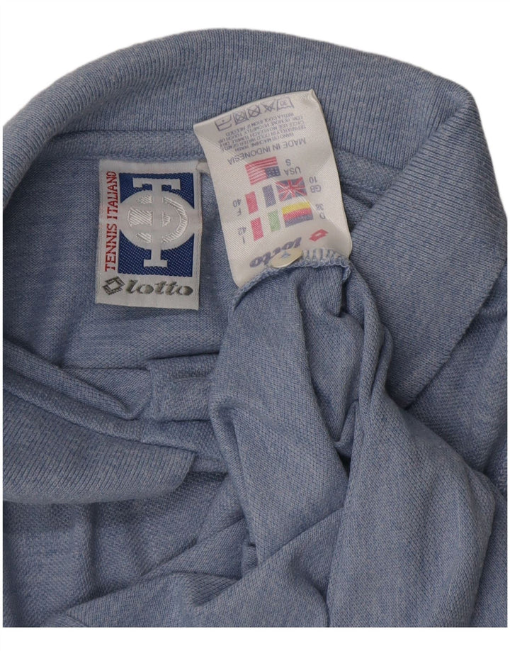 LOTTO Womens Crop ærmeløs skjortebluse UK 10 Small Blue Polyester