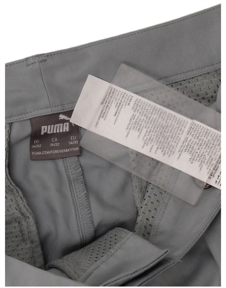 Puma Herre Slim Chino Bukser W34 L32 Grå Polyester
