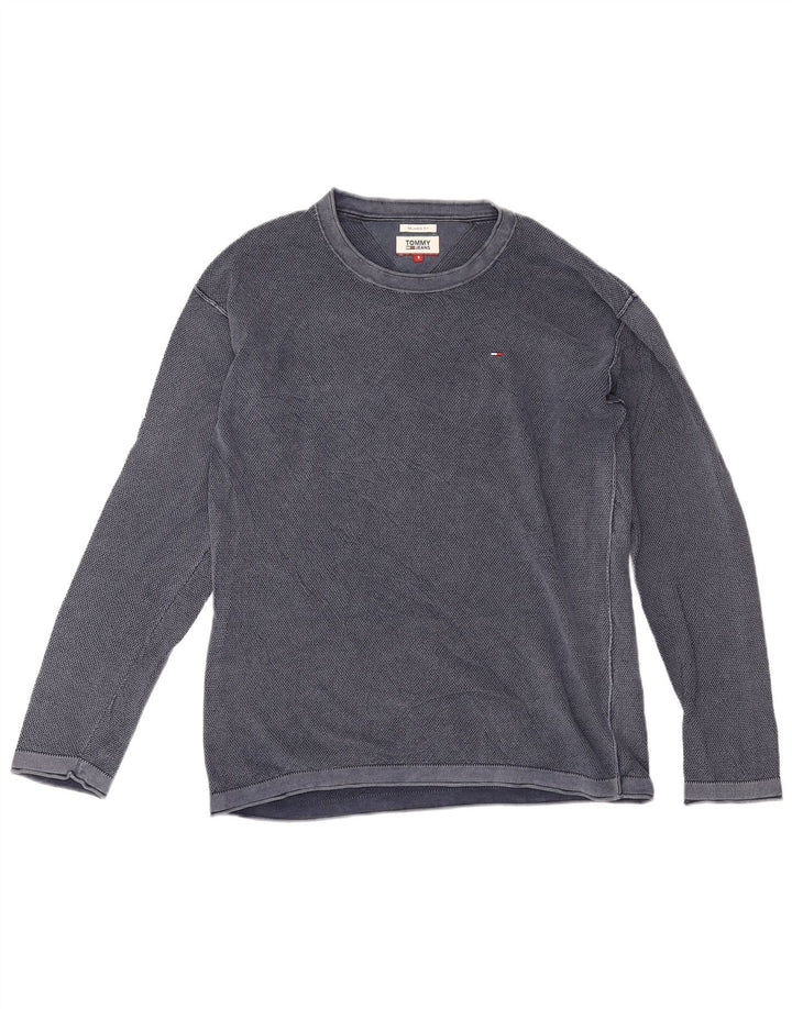 Tommy Hilfiger Herre Relaxed Fit Top Langærmet lille marineblå bomuld
