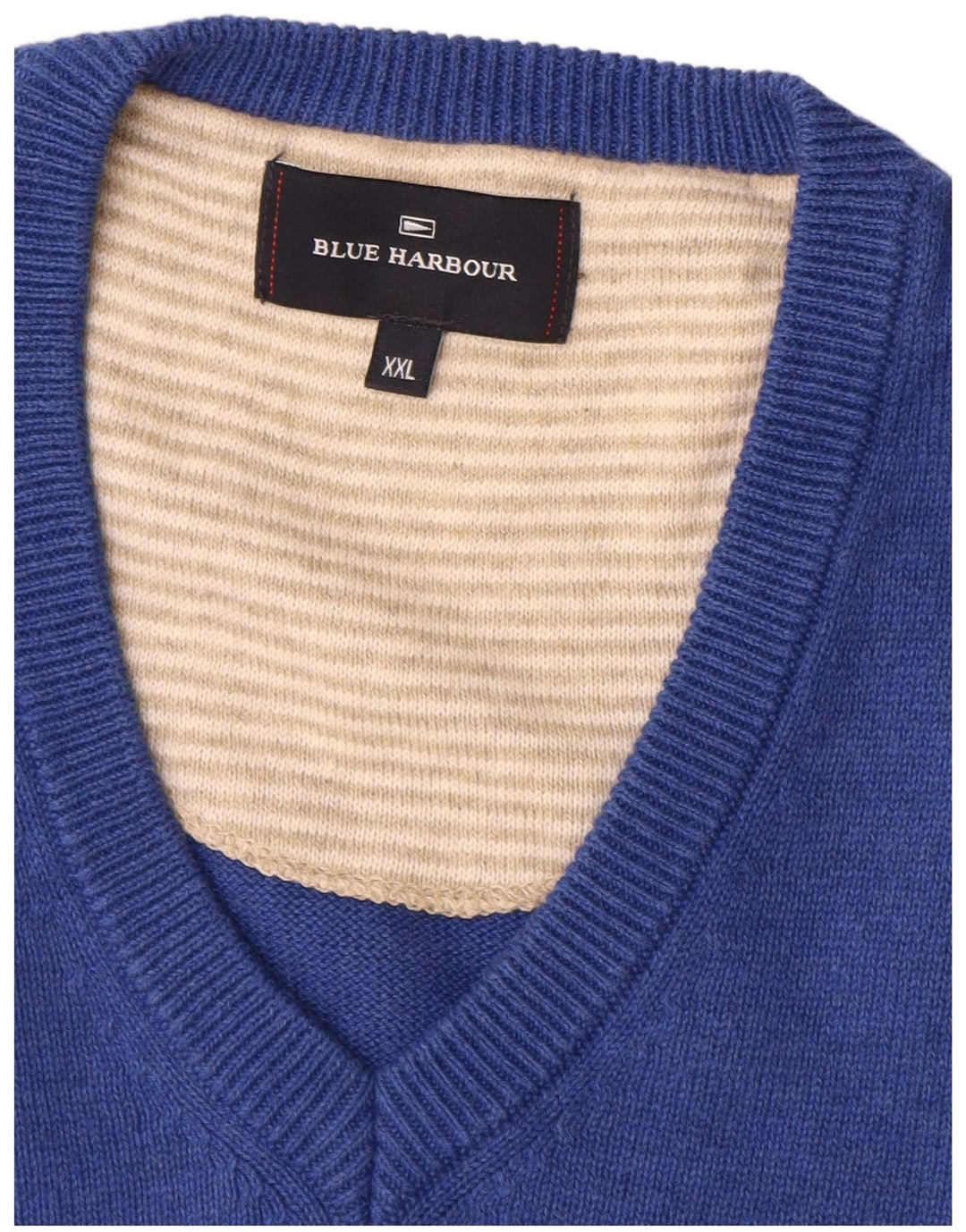 Marks & Spencer Herre Blue Harbor Vest Tank Top 2XL Blå Bomuld