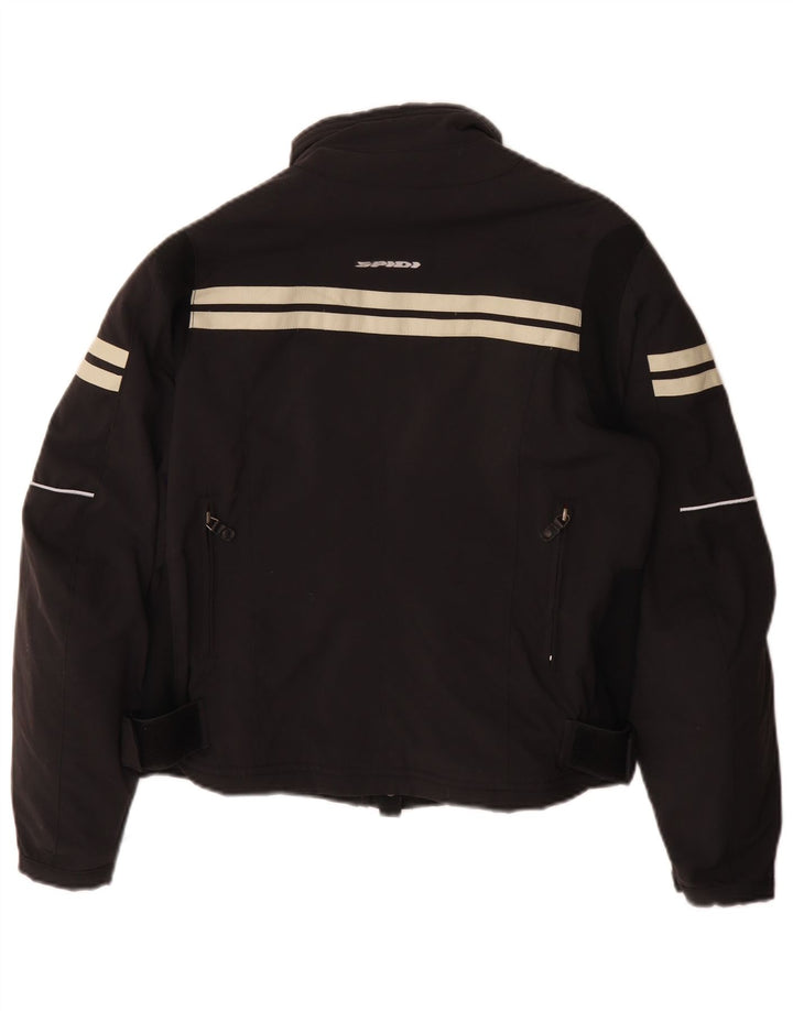 Spidi Dame Motorstyle Racer Jacket UK 14 Medium Sort Polyamid