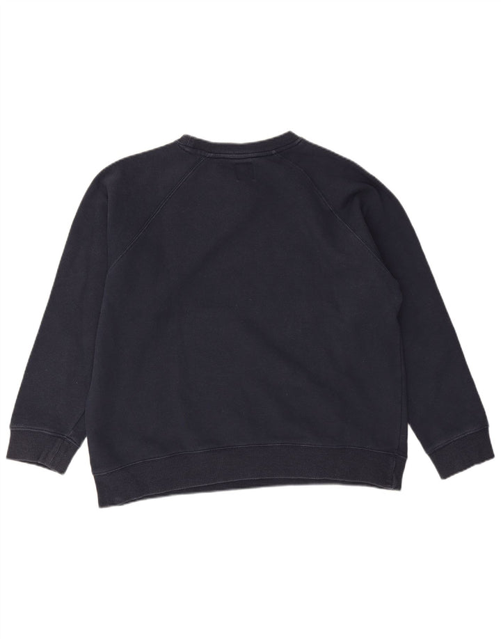 Fila Dame Sweatshirt Jumper UK 16 Stor Marineblå Bomuld