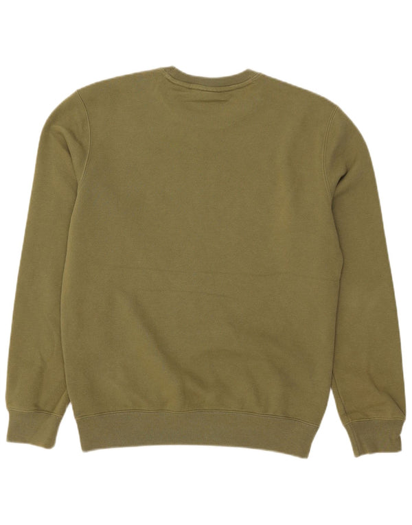 Champion Herre Sweatshirt Jumper Small Khaki Bomuld