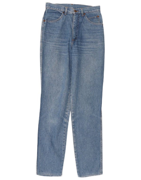 VINTAGE Dame Jeans med høj talje W26 L30 Blå