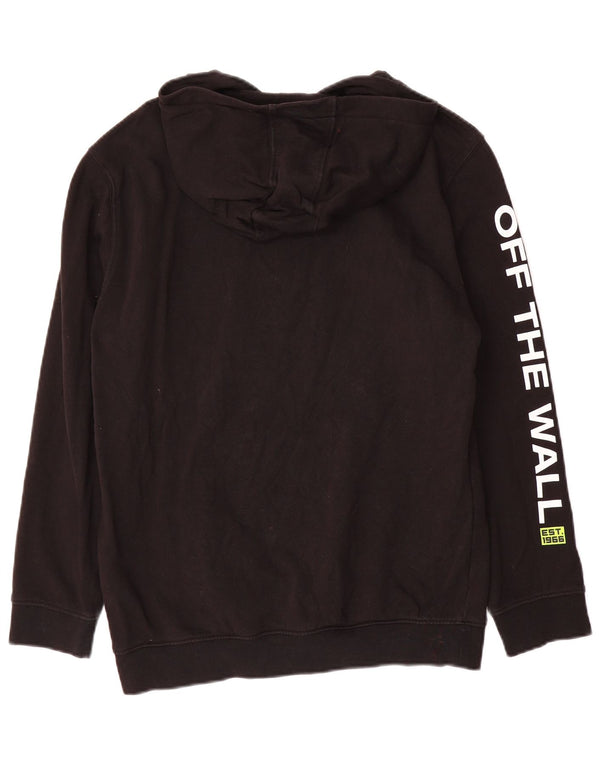 Vans drenge grafisk hættetrøje 14-15 år XL Sort bomuld